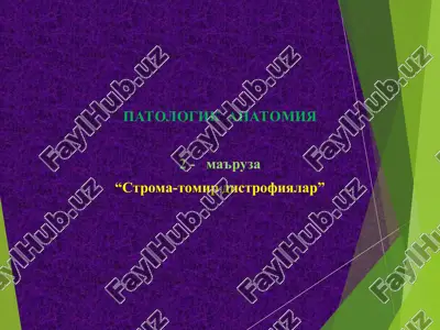 строма-томир дистрофиялар — PPT