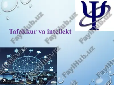 tafakkur va intellekt — PPTX
