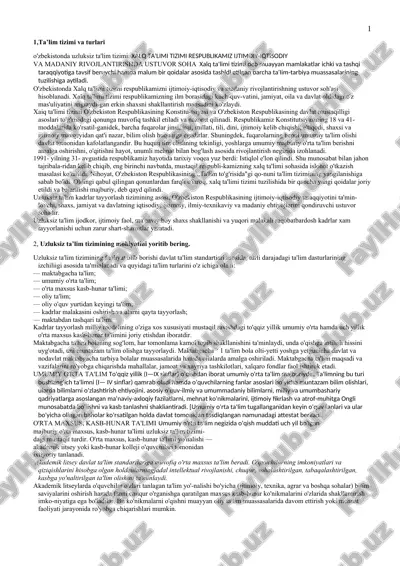 ta’lim tizimi va turlari — DOCX