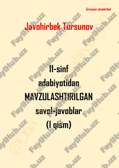 "go‘ro‘g‘lining tug‘ilishi" dostoni — PDF