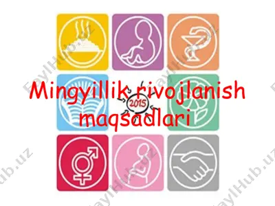 mingyillik rivojlanish maqsadlari — PPTX
