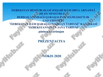 ekonomikalıq reformalar, jeke menshiktiń qáliplesiwi. ózbekstanda bazar múnásibetleriniń rawajlanıwı — PPT