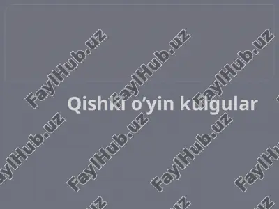 qishki o’yin kulgular — PPTX