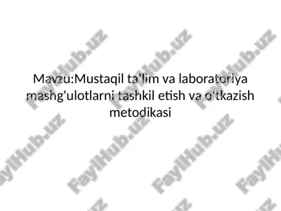 o'quv-mashg'ulot usullari kitobi — PPTX
