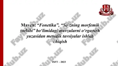fonetika — PPT