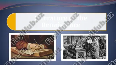 literature of the renaissance — PPTX