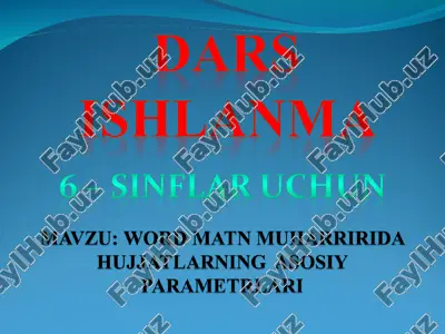 word matn muharriri darslari — PPT