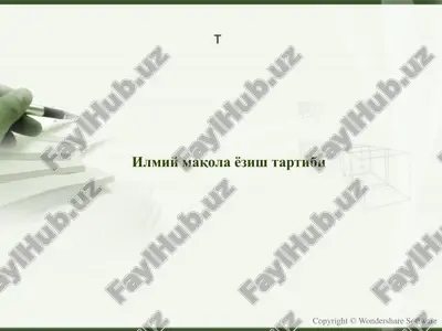 илмий ишлар — PPTX