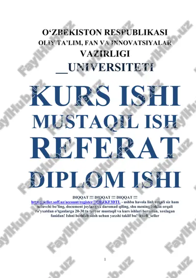 xalqaro valyuta munosabatlari, to'lov balansi va uning taqchilligi — DOCX
