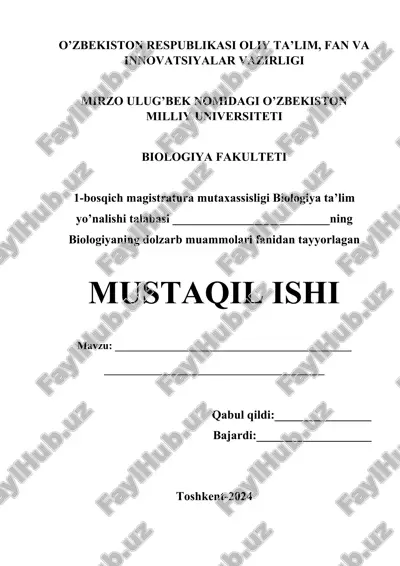 saratonni davolashda genomikaning ro’li — DOCX