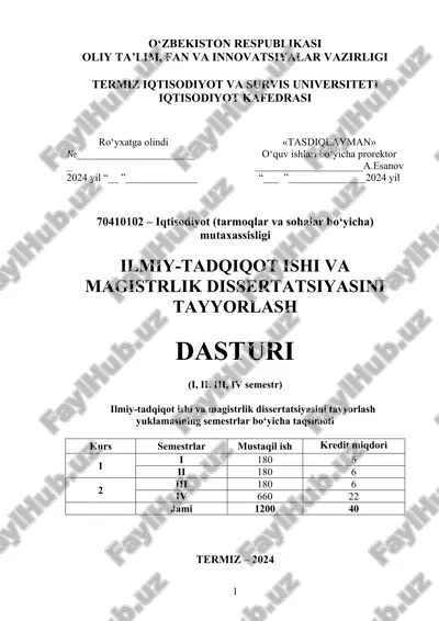 iqtisodiyot kafedrasi — DOCX