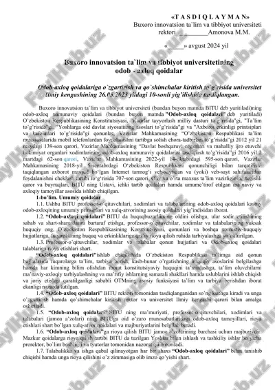 odob-axloq qoidalar — DOCX