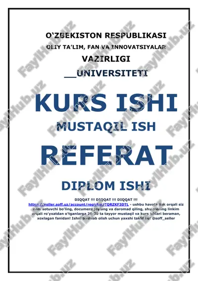 shisha va chinni-sopol (tabobat uchun oynak va chinni-sopoldan buyumlarni ishlab chiqaruvchi korxonalar) — DOCX