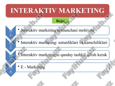 interaktiv marketing — PPTX