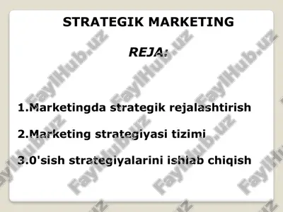 strategik marketing — PPTX