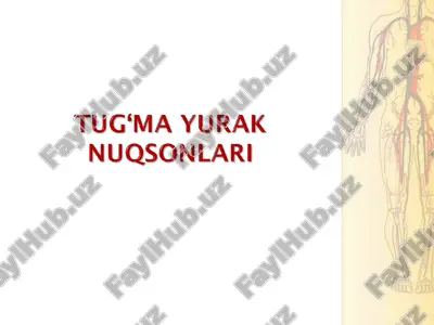 tug‘ma yurak nuqsonlari — PPT