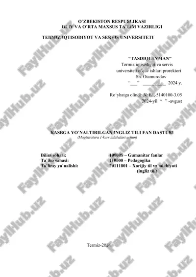 termiz iqtisodiyot va servis universiteti o`quv ishlari prorektori — DOCX