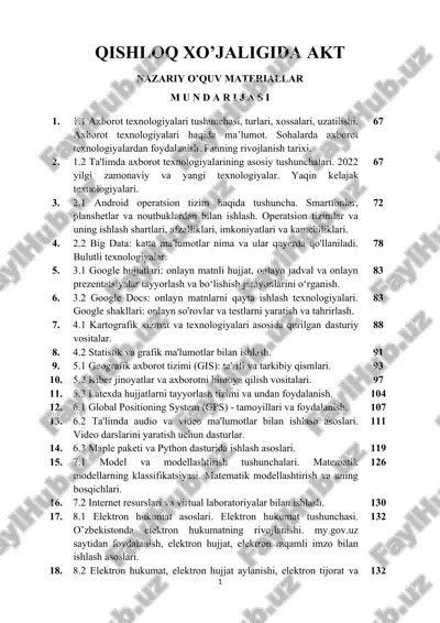 qishloq xo’jaligida akt — DOCX