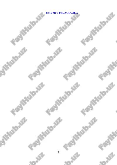 umumiy pedagogika — DOCX