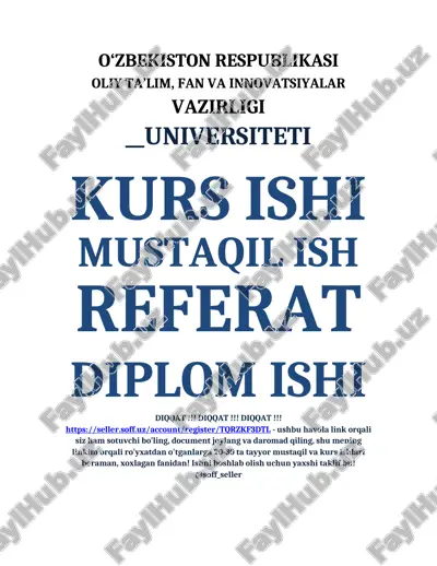 o‘zbekiston respublikasi oliy ta’lim, fan va innovatsiyalar — DOCX