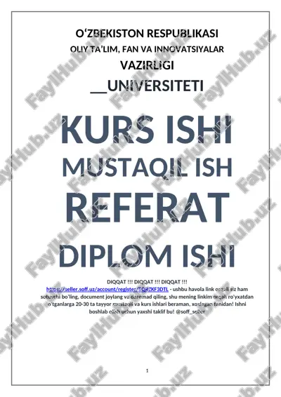 ma’lumotlar bazalari texnologiyasi — DOCX