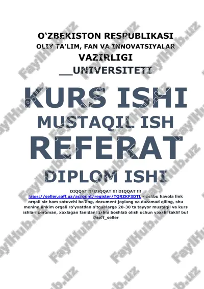 metallurgiyaga tarif — DOCX