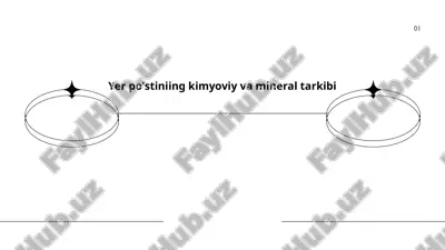 yer po'stiniing kimyoviy va mineral tarkibi — PPTX
