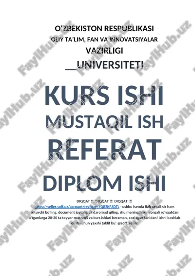 pedagogik jarayonida ilmiy va umummadaniy dunyoqarashni shakllantirish. — DOCX