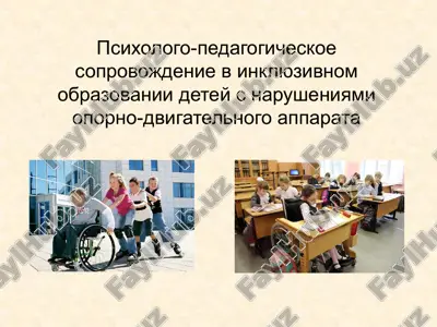 психолого-педагогическое сопровождение в инклюзивном образовании детей с нарушениями опорно-двигательного аппарата — PPT