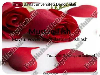 power point dasturi — PPTX