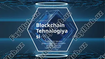 blockchain texnologiyasi — PPTX