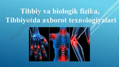 tibbiyotda axborot texnologiyalari — PPTX