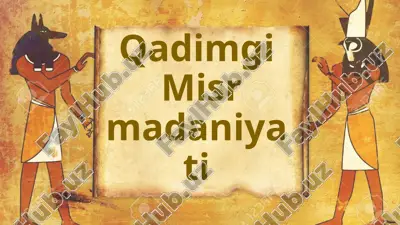 qadimgi misr madaniyati — PPTX