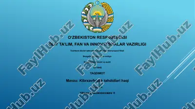 buxgalteriya hisobi va audit — PPTX
