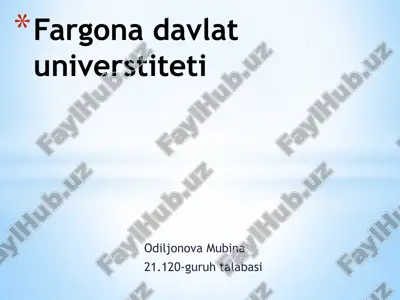 yagona identifikatsiya tizimi — PPTX