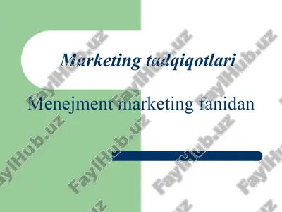 marketing tadqiqotlari — ZIP