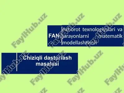 chiziqli dasturlash masalasi — ZIP