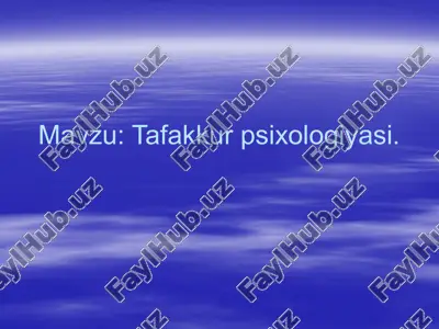 tafakkur psixologiyasi — ZIP