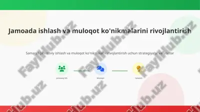 jamoaviy ish — PPT