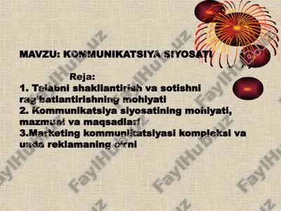 kommunikatsiya siyosati — PPTX