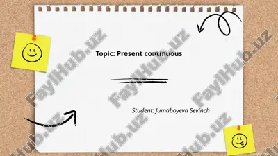 present continuous tense — PPTX