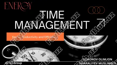 time management — PPTX