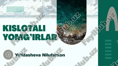 kislotali yomg'irlar — PPTX