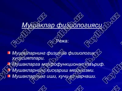mushaklar fiziologiyasi — ZIP