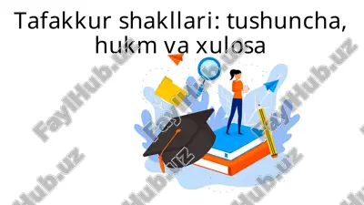 tafakkur shakllari — PPTX