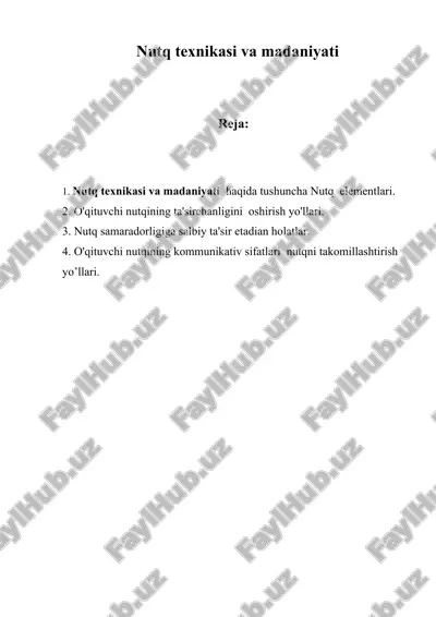 nutq texnikasi va madaniyati — ZIP