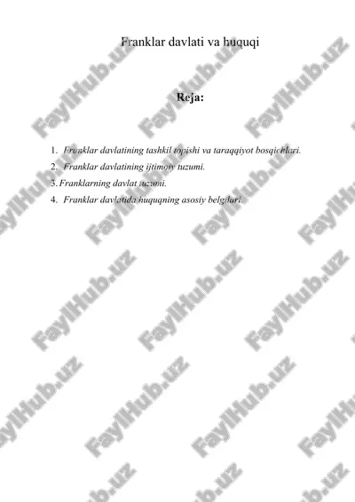 franklar davlati va huquqi — ZIP
