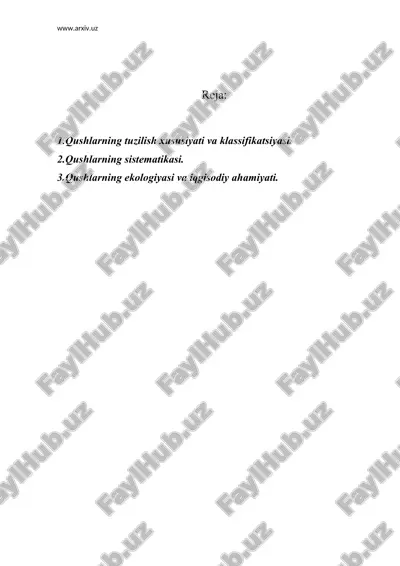qushlar sinfi — ZIP