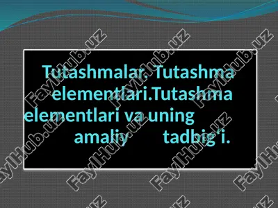 tutashmalar — PPTX