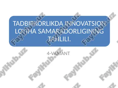 innovatsiyalar — PPTX